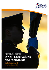 Royal Air Force Ethos, Core Values and Standards publication front cover