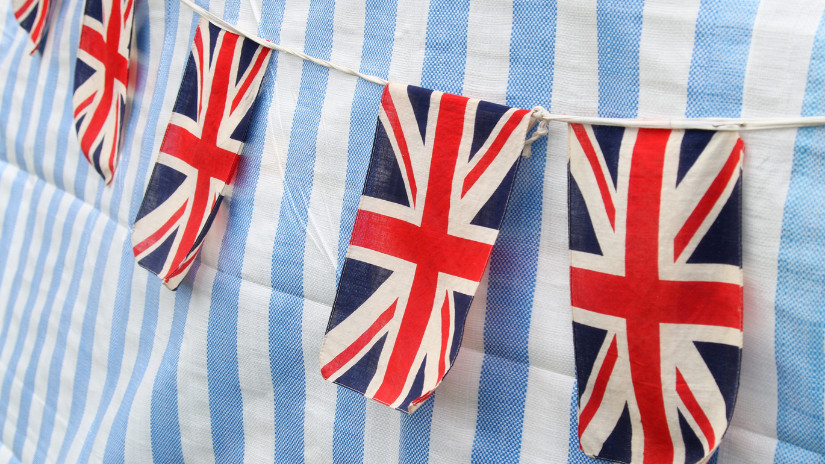 Union Jack bunting.