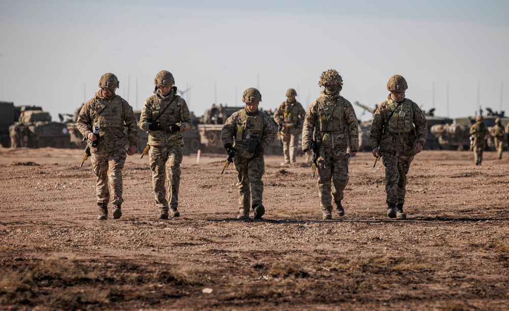 Members of The Queen’s Royal Hussars (QRH) on exercise in Finland. UK MOD © Crown copyright 2022