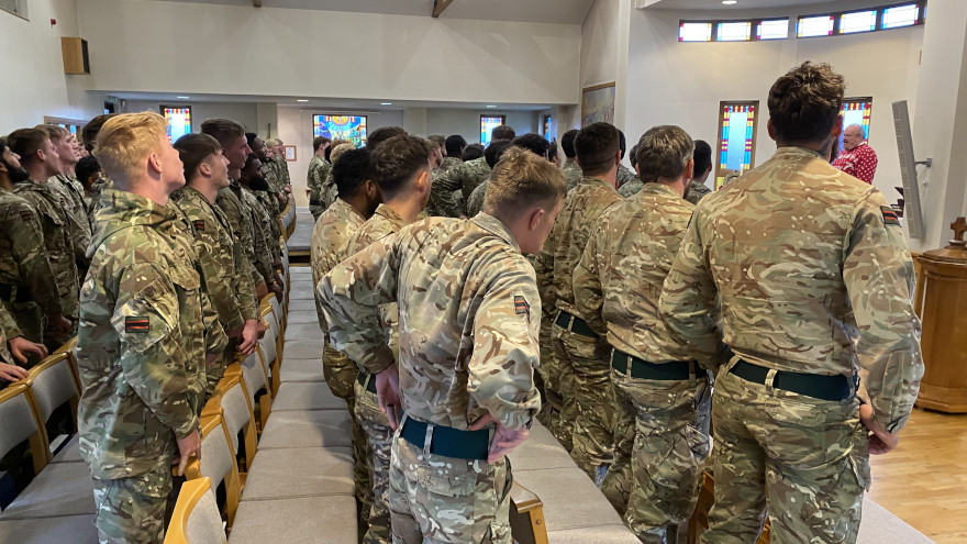 2 Rifles filled up the church for the carol service. ©SASRA