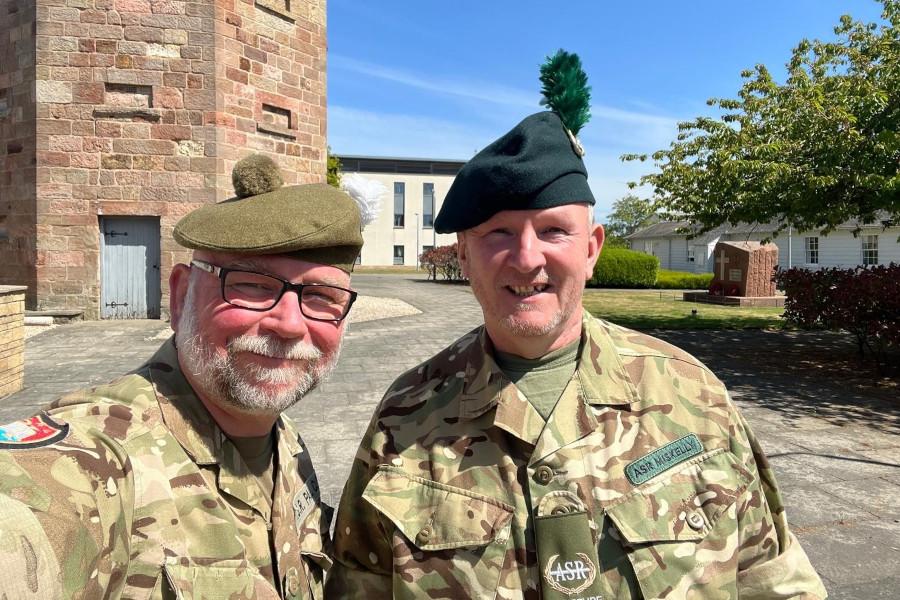 ASR Paul Curd with ASR John Miskelly.