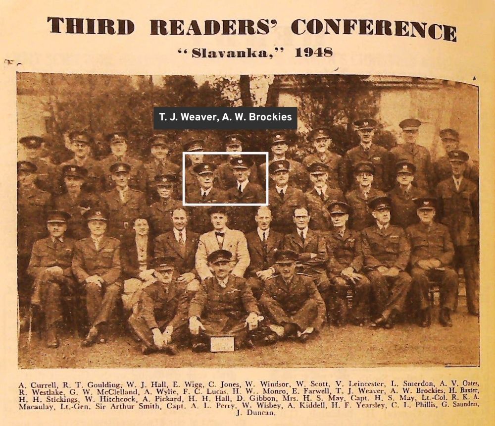 Mr T. J. Weaver and Mr A. W. Brockies pictured at the Third Readers Conference, Ready Magazine July-Aug 1948. ©SASRA