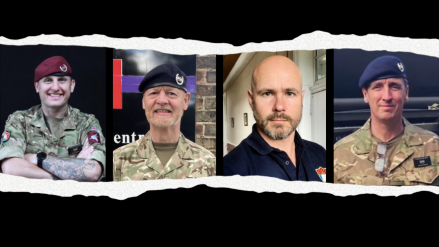 Photos of the Paras'10 SASRA team. Left to right: ASR Gavin Dickson, ASR Dave Hossack, Regional Manager Andy McMahon and ASR Johnny Crawford.
